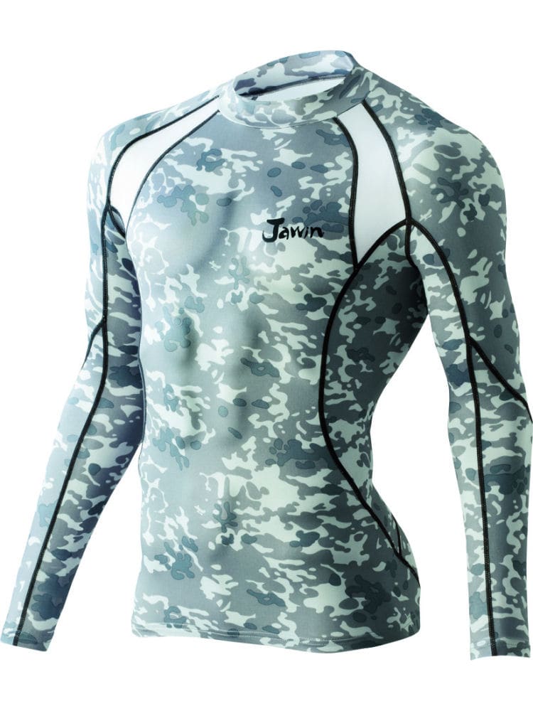 ５２００４　ローネックロングスリーブ　シルバーカモフラ　ＬＬ