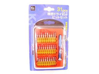 31本組精密ドライバービットセット KM-8006