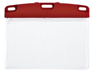 オープン　名札ケース　アーバンスタイル　横　名刺　赤