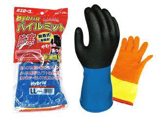 防寒脱着手袋　ハイブリッドパイルミット　ＬＬ