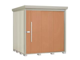 タクボ物置　Ｍｒ．ストックマン　ダンディ　間口２０２×奥行１９２ｃｍ　背面棚タイプ　一般型・標準屋根　トロピカルオレンジ　ＮＤ－２０１９Ｔ
