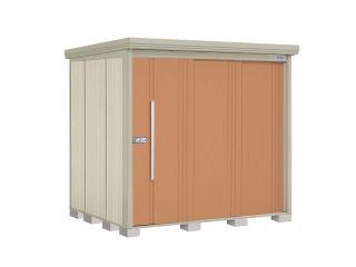 タクボ物置　Ｍｒ．ストックマン　ダンディ　間口２２０×奥行１９２ｃｍ　側面棚タイプ　多雪型・結露減少屋根　トロピカルオレンジ　ＮＤ－ＳＺ２２１９ＹＴ