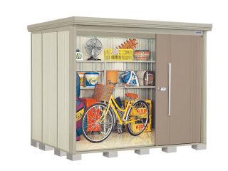 タクボ物置　Ｍｒ．ストックマン　ダンディ　間口２５３×奥行１９２ｃｍ　側面棚タイプ　多雪型・結露減少屋根　ムーンホワイト　ＮＤ－ＳＺ２５１９ＹＷ