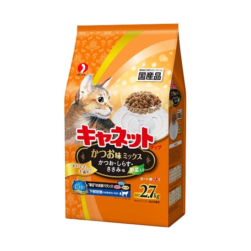 ペットライン キャネットチップ かつお味ミックス 2.7kg