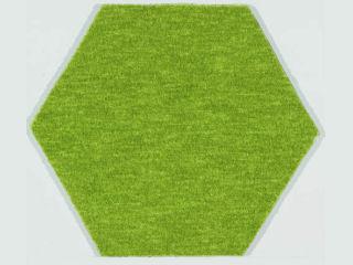 六角形ホームタイル　Ｒ５００５　イエローグリーン