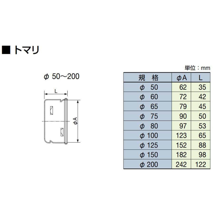 コルゲート管止り　ＴＤＷＣ５０