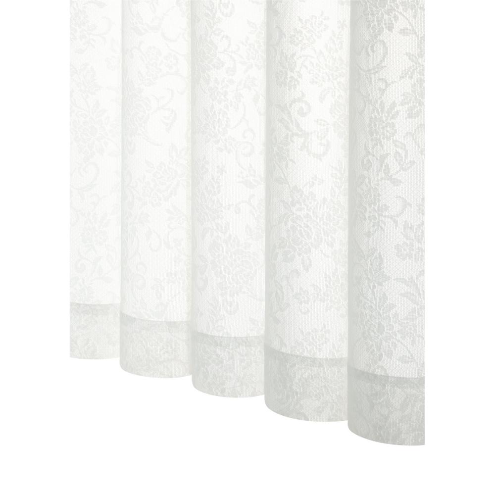レースカーテン　ロココ　ミラーレース　ホワイト　１５０×１７６ｃｍ　１枚入り