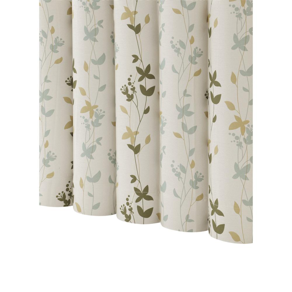 ドレープカーテン　ユミル　遮光性　グリーン　１００×２１５ｃｍ　２枚組