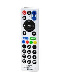 朝日電器 ELPA スリムリモコン RC-TV13UD