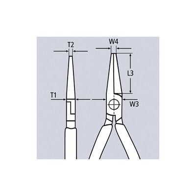 ＫＮＩＰＥＸ（クニペックス）　ラジオペンチ　１４０ｍｍ　コンフォートハンドル　２５０２－１４０