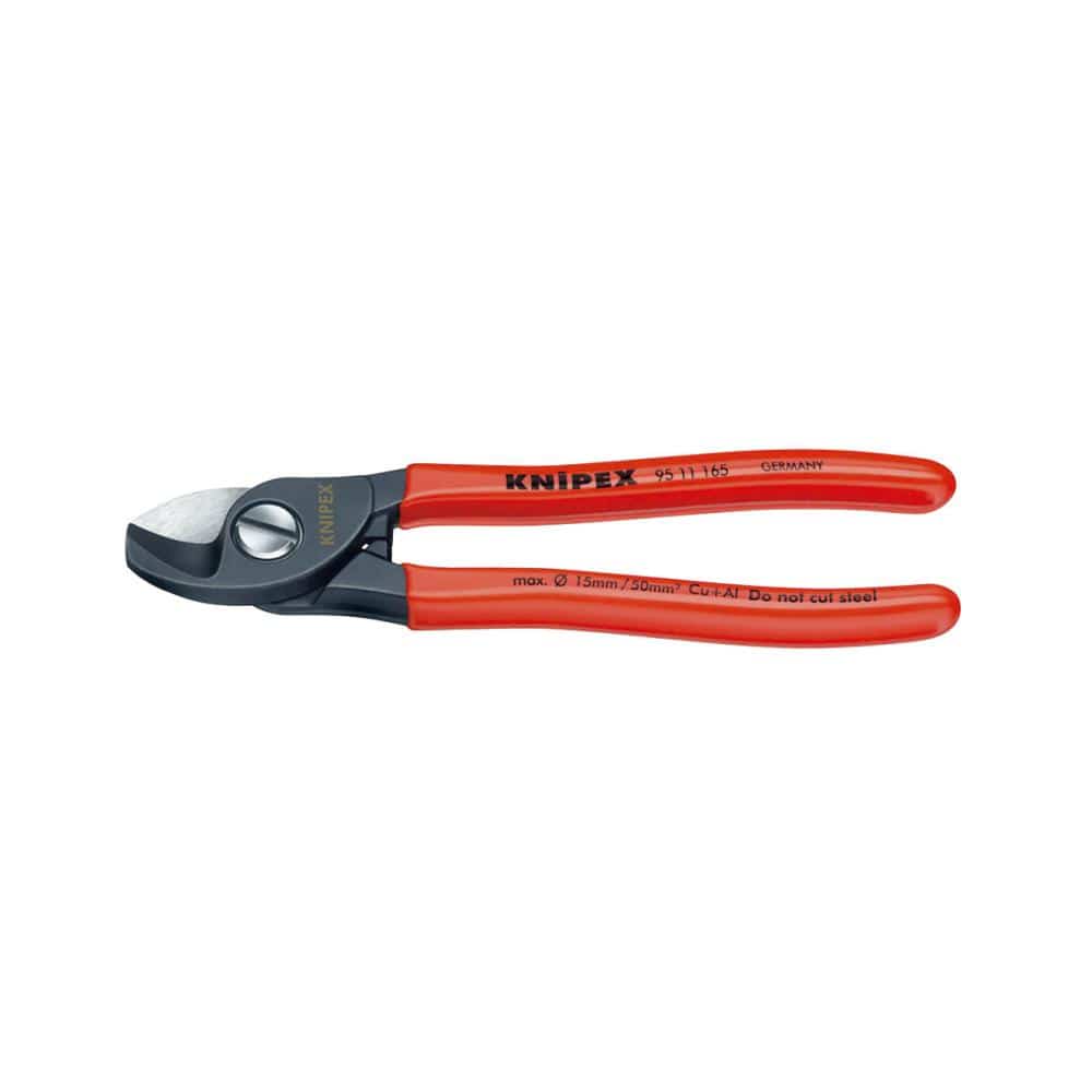 KNIPEX ケーブルカッター 165mm プラスチックコーティングハンドル 9511-165