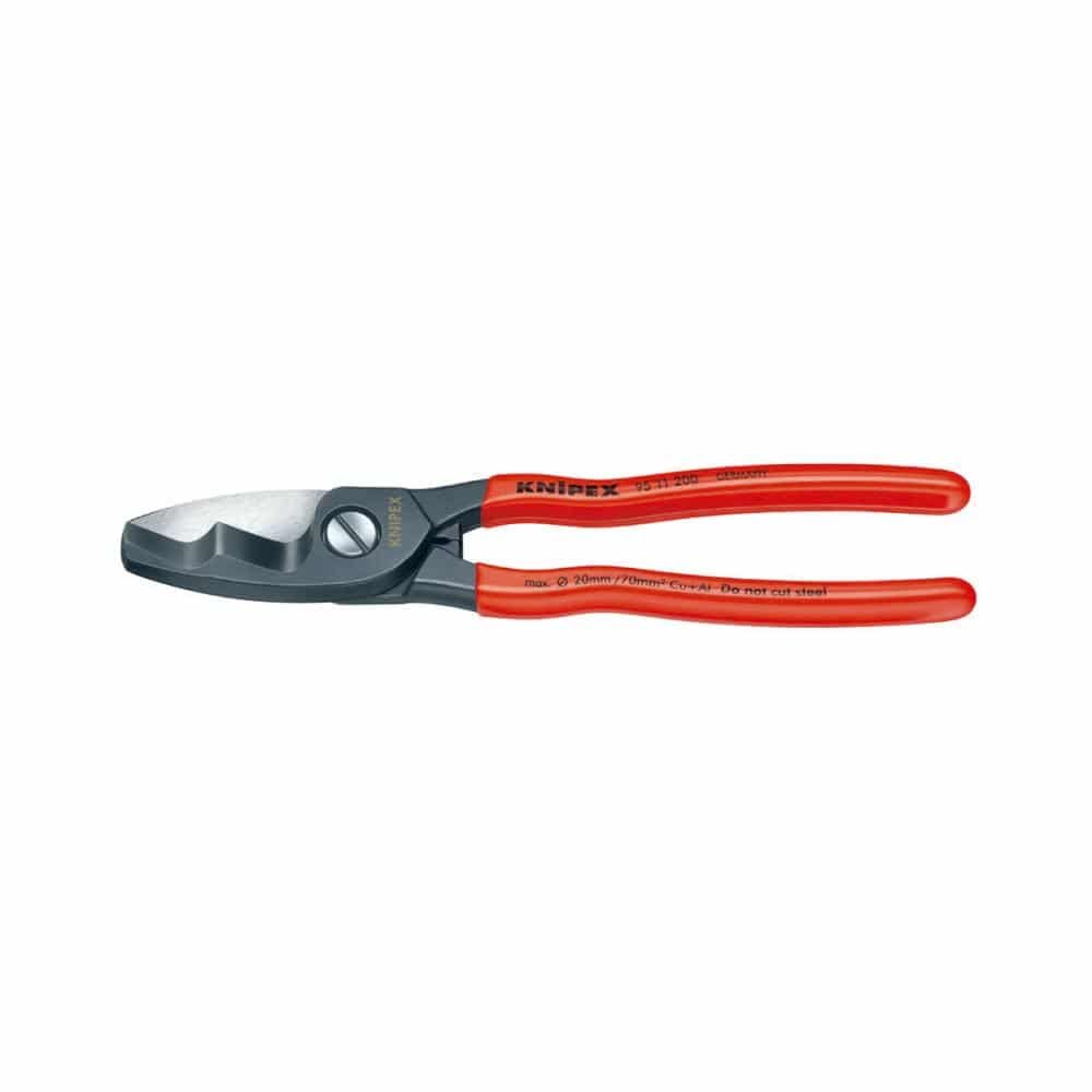 KNIPEX ケーブルカッター 200mm プラスチックコーティングハンドル 9511-200