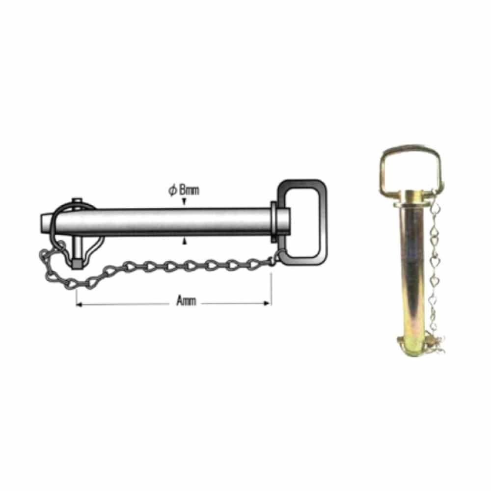 ＫＢＬ　ヒッチピン（チェーン、リンチピン付）　Ｋ４０４