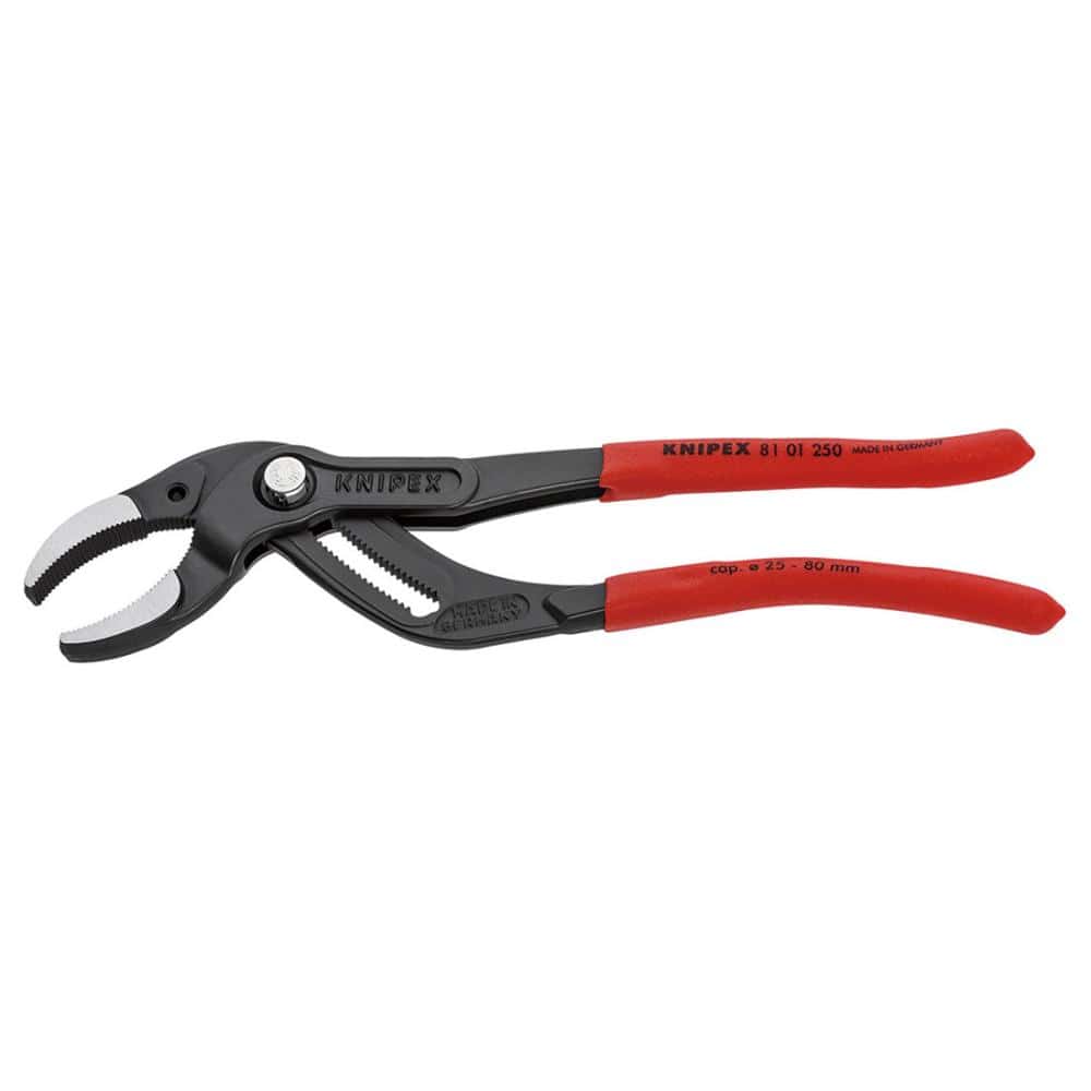 ＫＮＩＰＥＸ　パイププライヤー（径２５－８０）２５０ｍｍ　プラスチックハンドル　８１０１－２５０