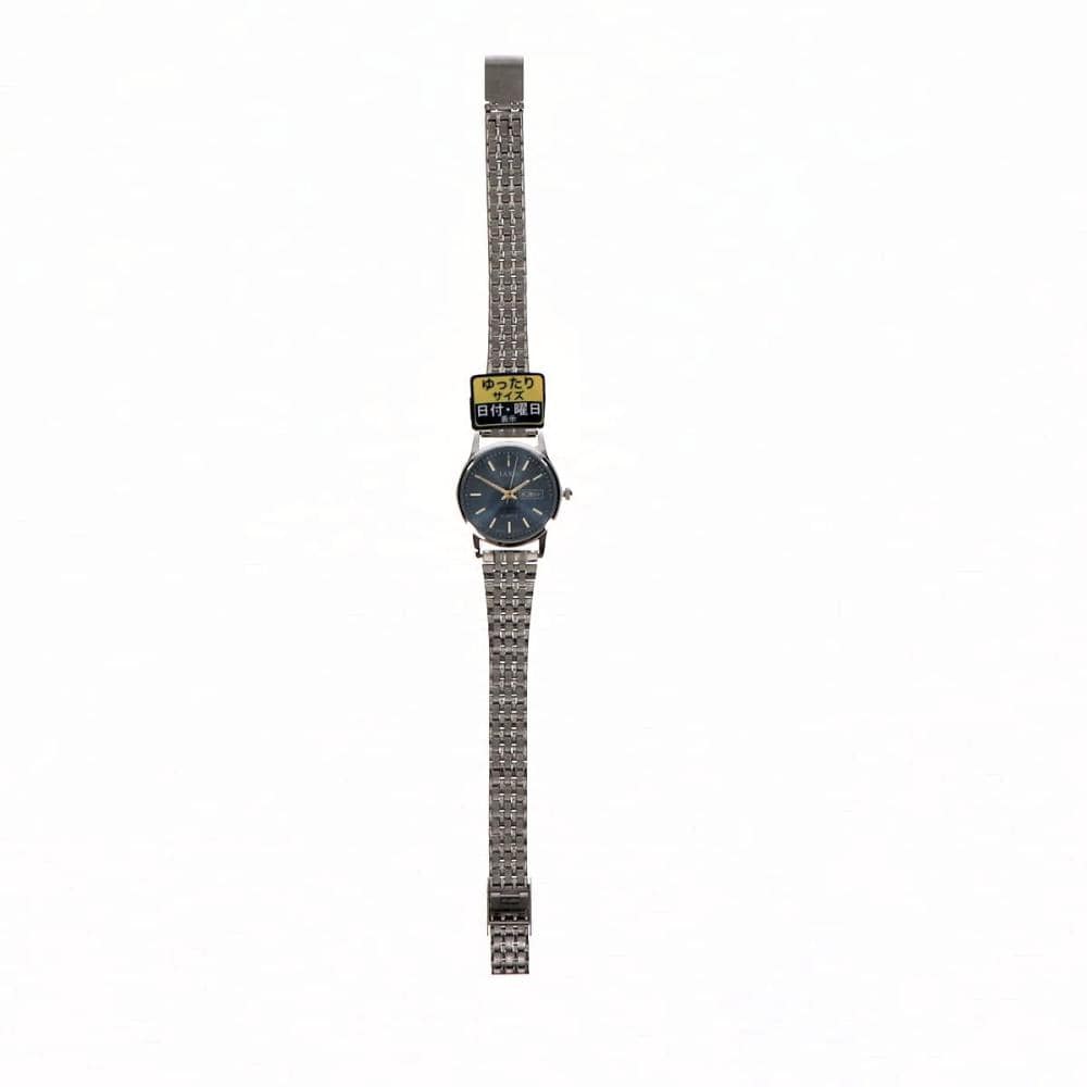 サンフレイム　アナログ腕時計　見やすい時計　メタルバンド　ブルー　ＮＡＬ４３－ＳＢＬ