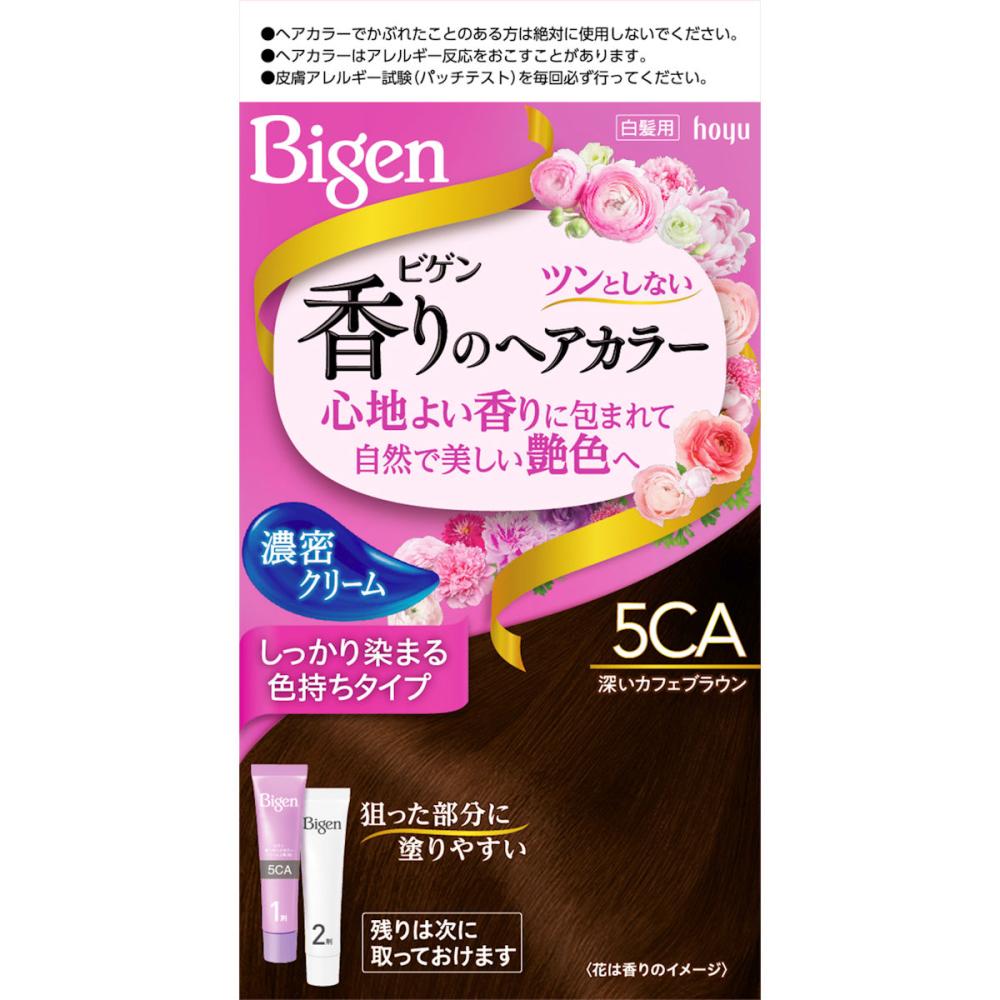 ホーユー　ビゲン　香りのヘアカラー　クリーム　５ＣＡ深いカフェブラウン