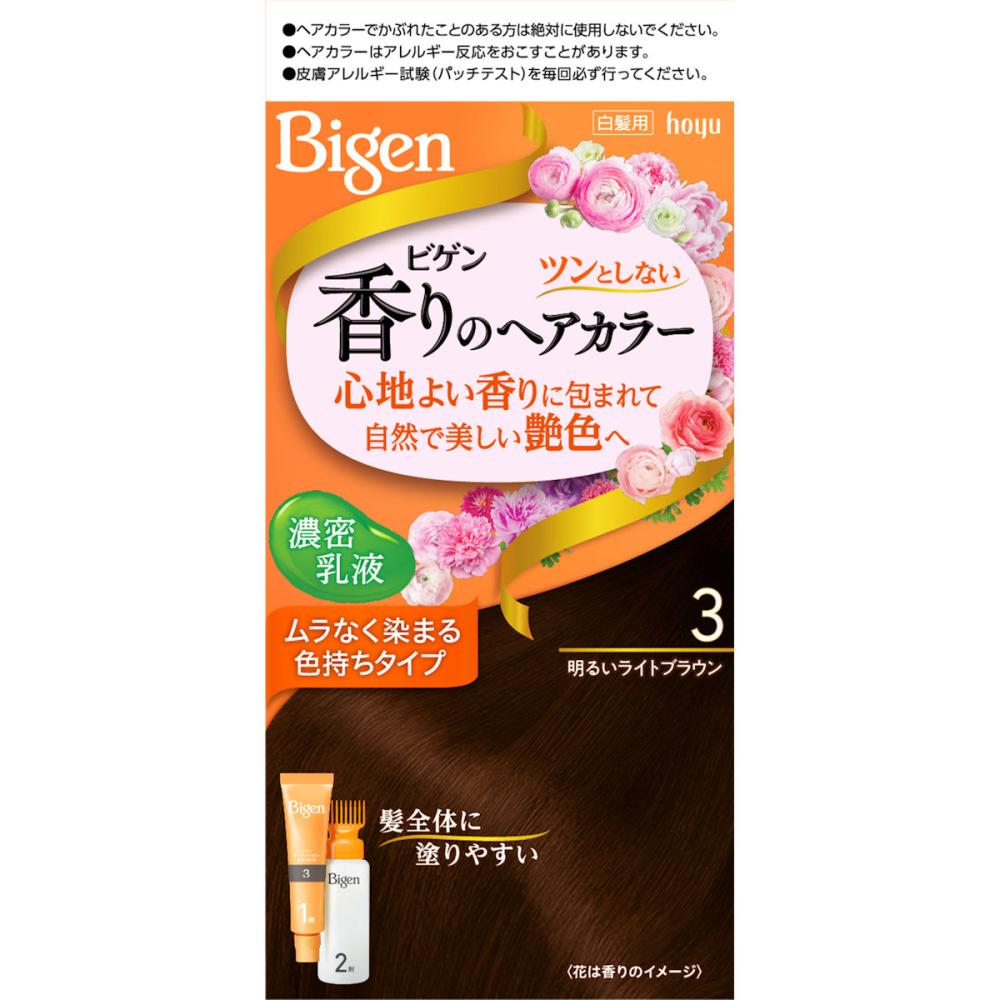 ホーユー　ビゲン　香りのヘアカラー　乳液　３明るいライトブラウン