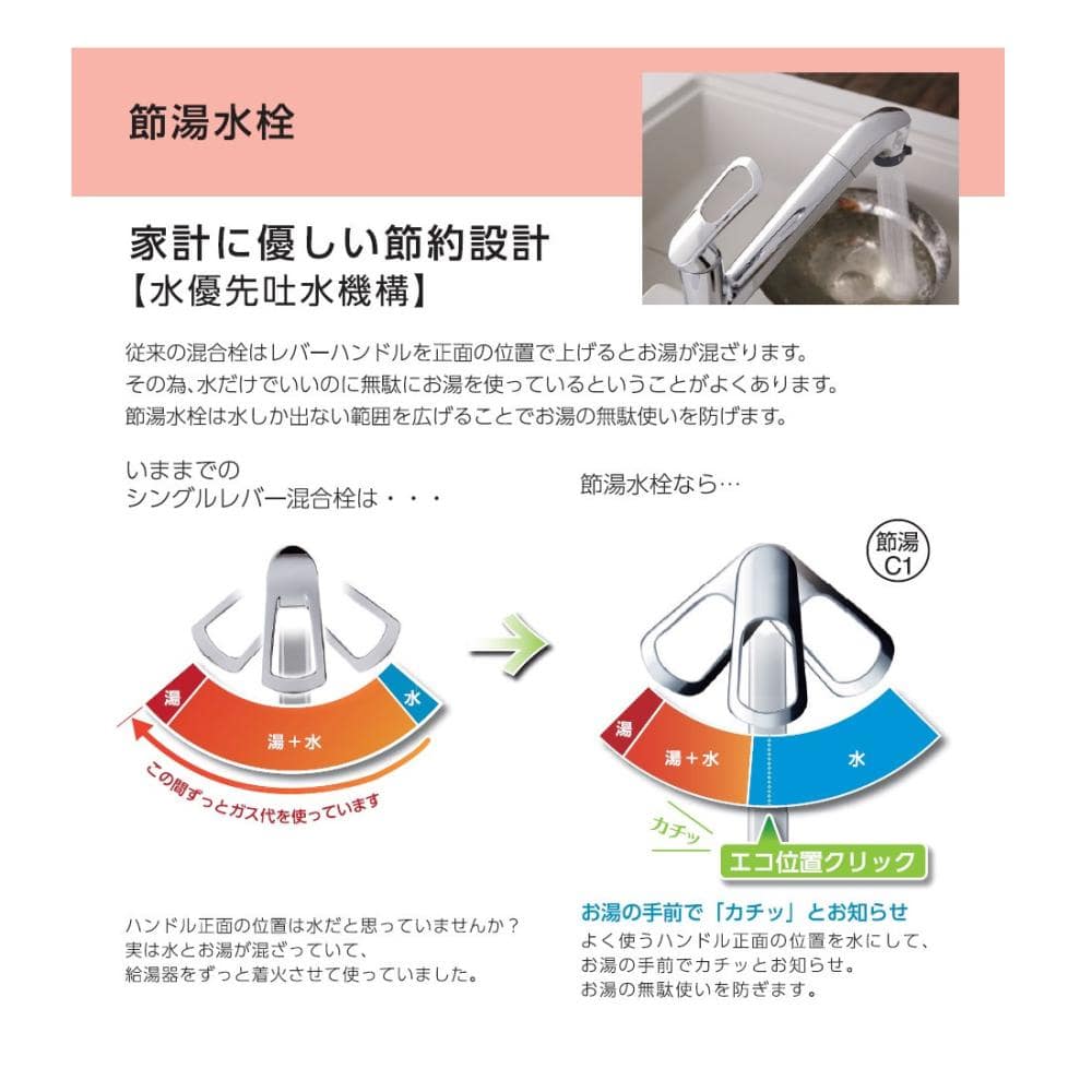 ＳＡＮＥＩ（サンエイ）　シングル台付混合栓　Ｋ６７６ＥＶ－１３