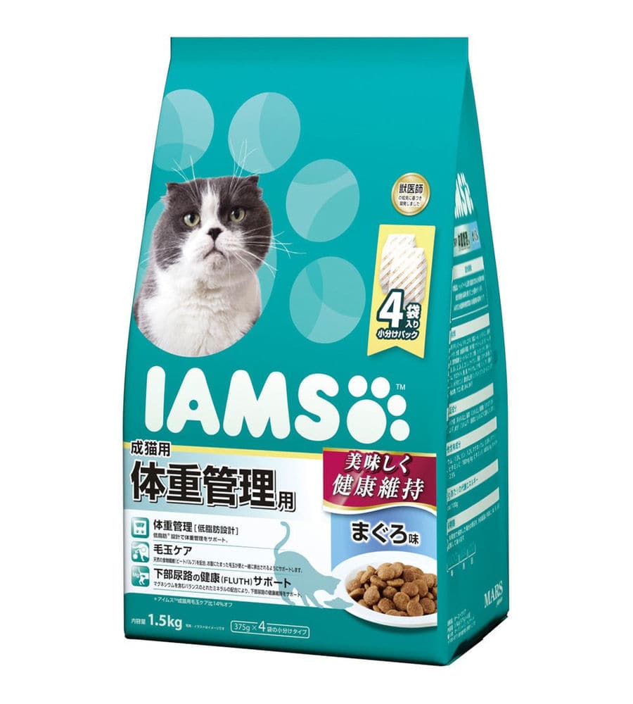 アイムス　成猫用　体重管理用　まぐろ味　１．５ｋｇ