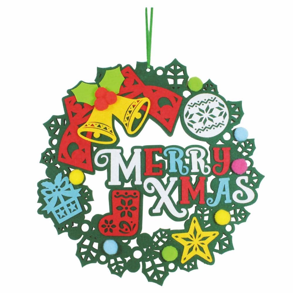 クリスマス フェルトリース メリークリスマス