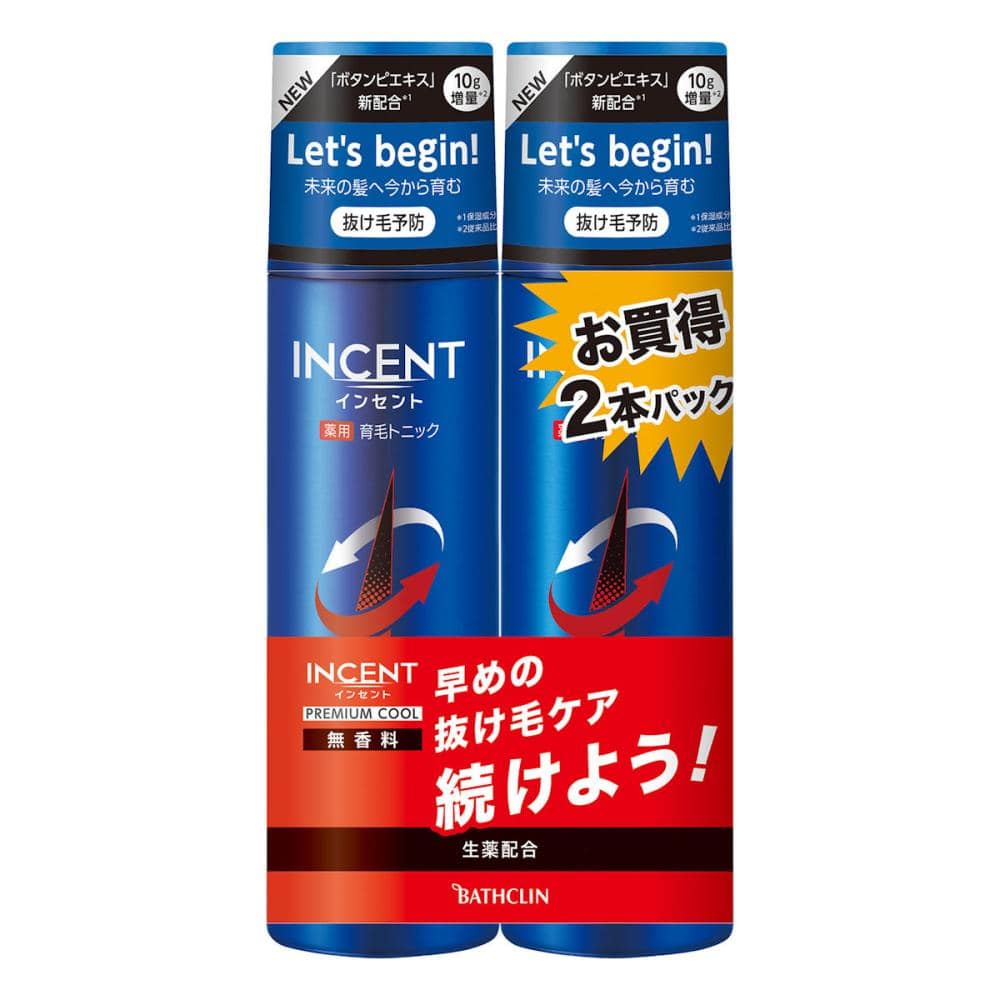 バスクリン　インセント　プレミアムクールペアパック　１８０ｇ×２本パック