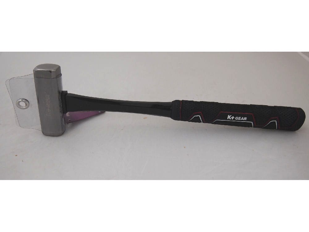 Ｋ＋　グラス柄ゴムグリップ　八角玄能　３７５ｇ