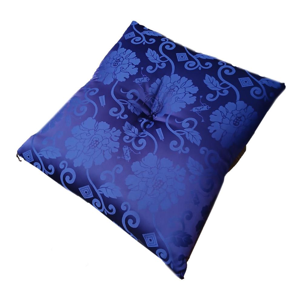 座布団　唐草牡丹　紫　６３×６８ｃｍ