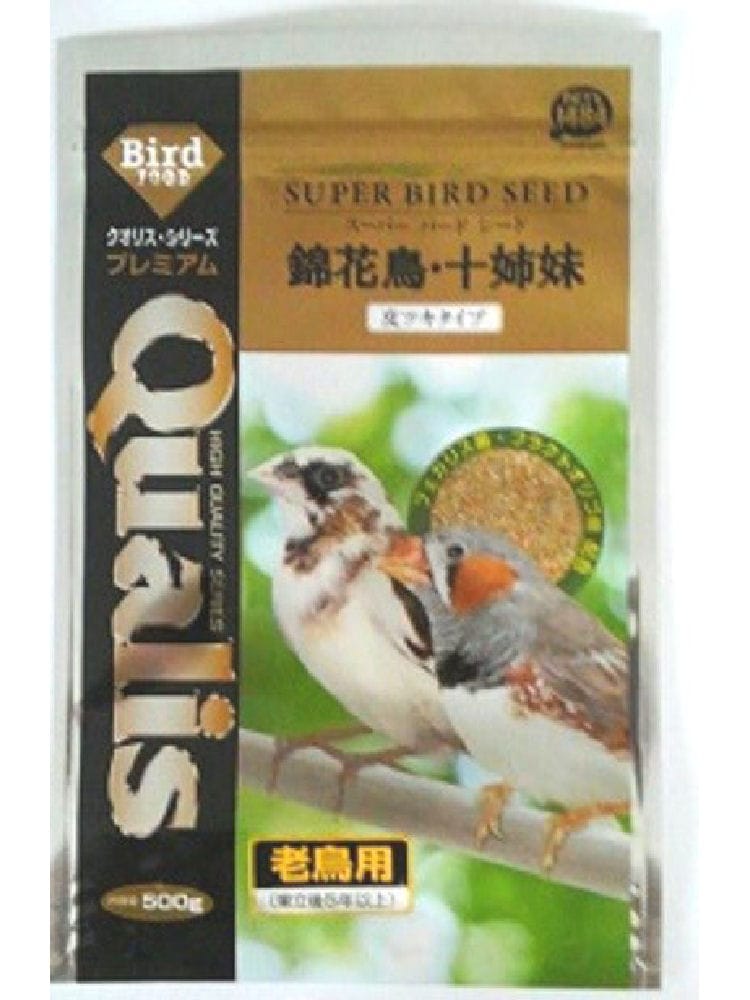 クオリス　スーパーバード　錦花鳥・十姉妹　老鳥用　５００ｇ