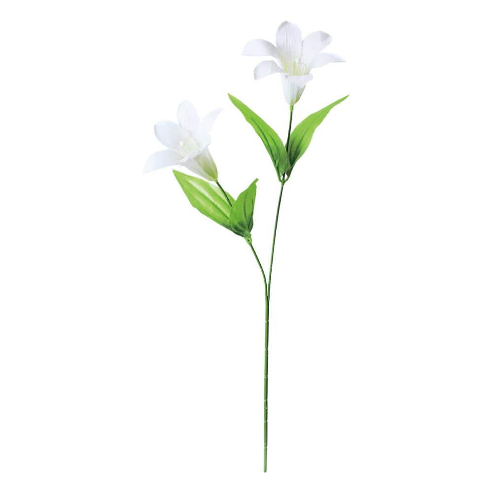造花　サテンイースターリリー　白　ＦＦ－２７６５Ｒ　Ｗ　