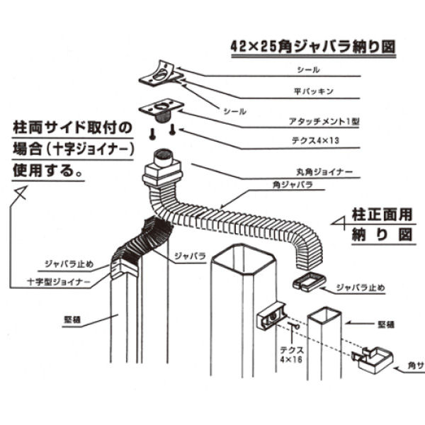 角アタッチメント１型ブラウン５１