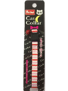 Petami 猫首輪 首回り17~28cm 赤系B