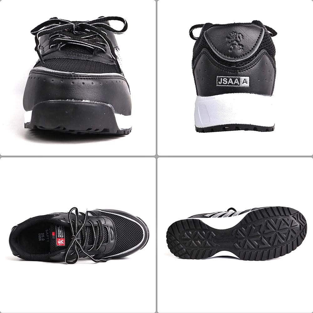コーコス信岡　安全作業靴　ＪＳＡＡ認定　セーフティスニーカー　ブラック　２５．０ｃｍ　Ａ－４４０００
