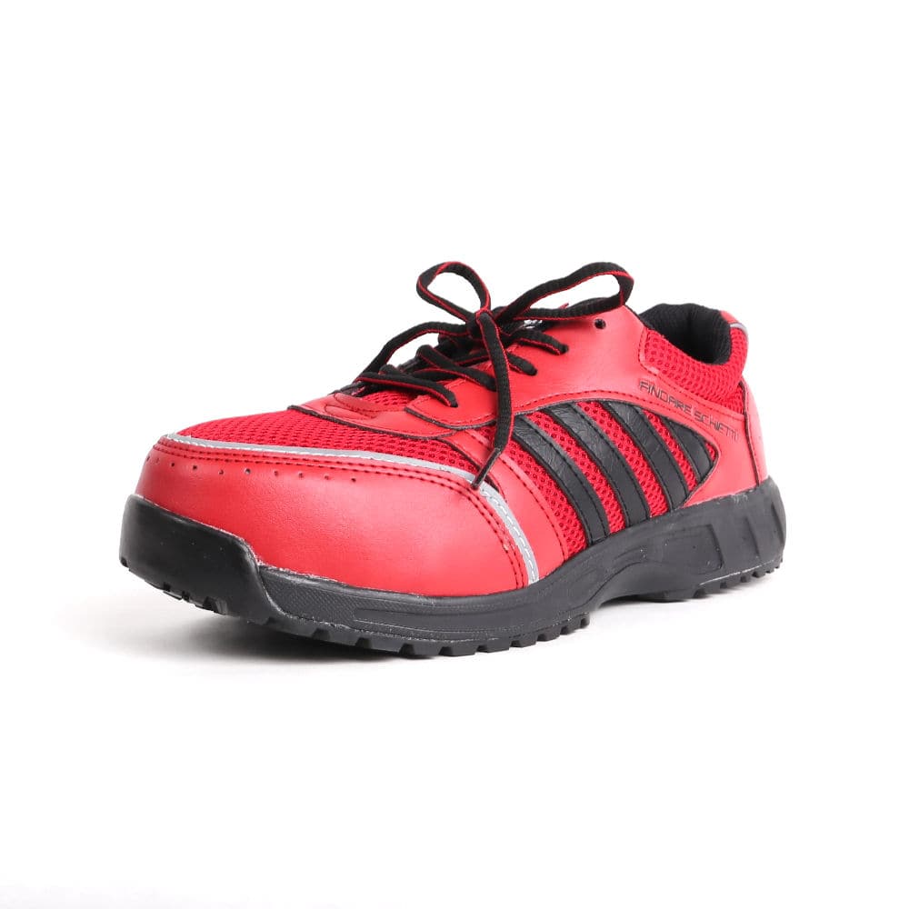 コーコス信岡　安全作業靴　ＪＳＡＡ認定　セーフティスニーカー　レッド　２５．５ｃｍ　Ａ－４４０００