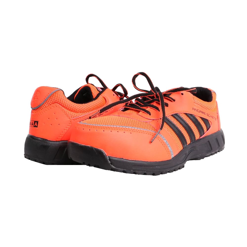 コーコス信岡　安全作業靴　ＪＳＡＡ認定　セーフティスニーカー　オレンジ　２４．５ｃｍ　Ａ－４４０００