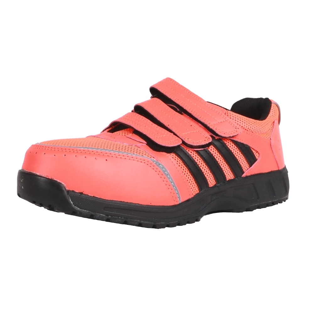 コーコス信岡　安全作業靴　ＪＳＡＡ認定　マジックタイプ　オレンジ　３０．０ｃｍ　Ａ－４５０００