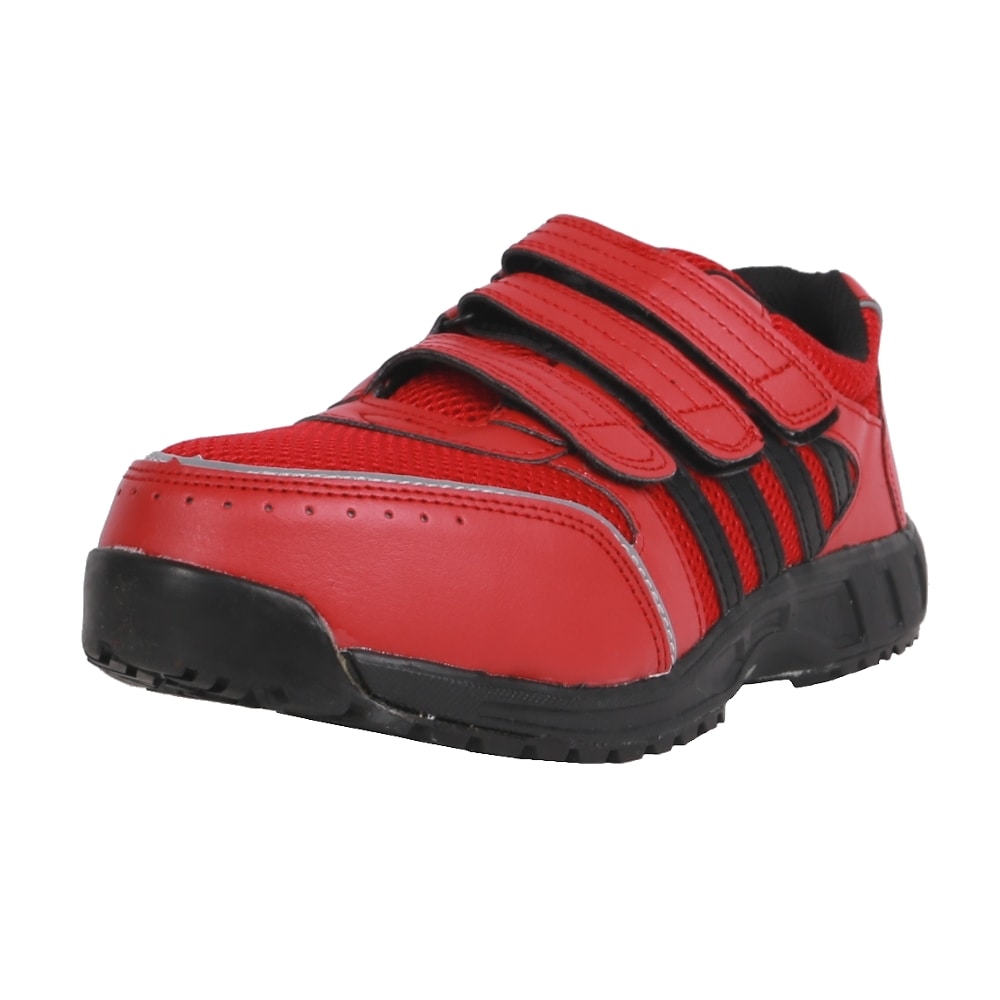 コーコス信岡　安全作業靴　ＪＳＡＡ認定　マジックタイプ　レッド　２３．５ｃｍ　Ａ－４５０００