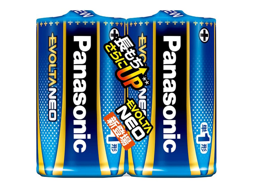 パナソニック エボルタNEO 単1形 アルカリ乾電池 2本