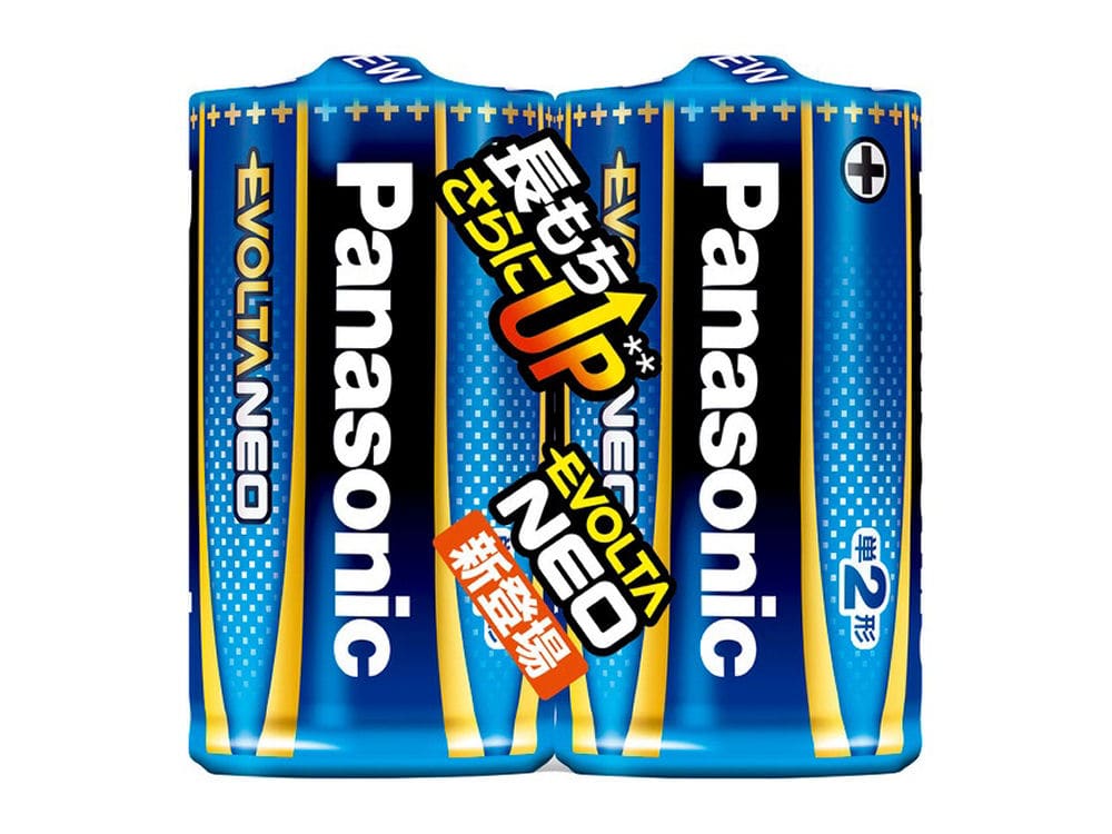 パナソニック エボルタNEO 単2形 アルカリ乾電池 2本 LR14NJ/2SE
