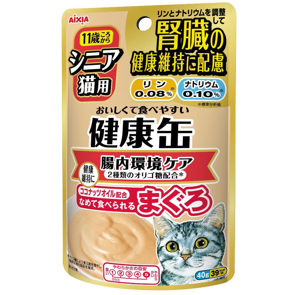 アイシア　シニア猫用健康缶パウチ腸内環境ケア４０ｇ