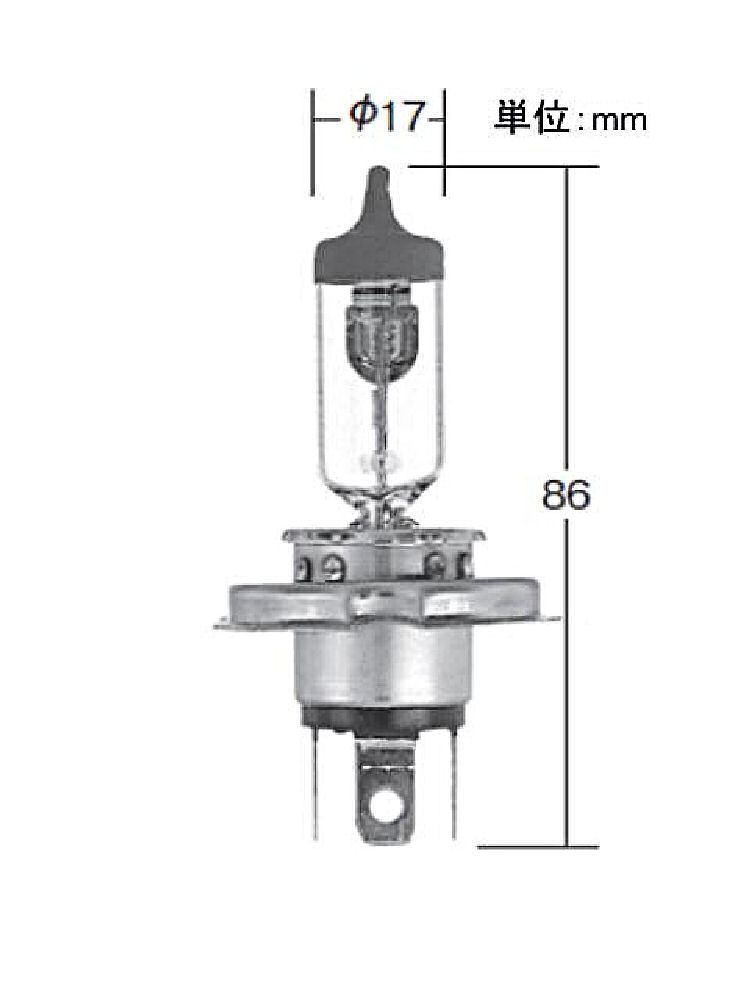 補修用ハロゲンバルブ　０４７７