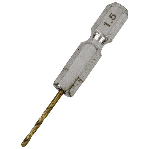 六角軸Tin鉄ドリル 極短 1.5mm