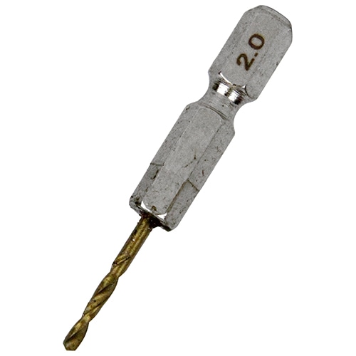 六角軸Tin鉄ドリル 極短 2.0mm