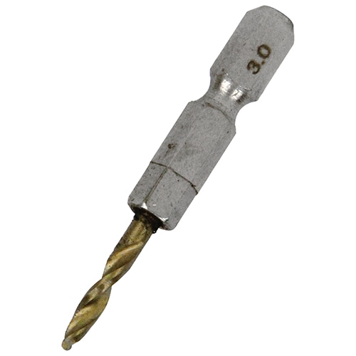六角軸Tin鉄ドリル 極短 3.0mm