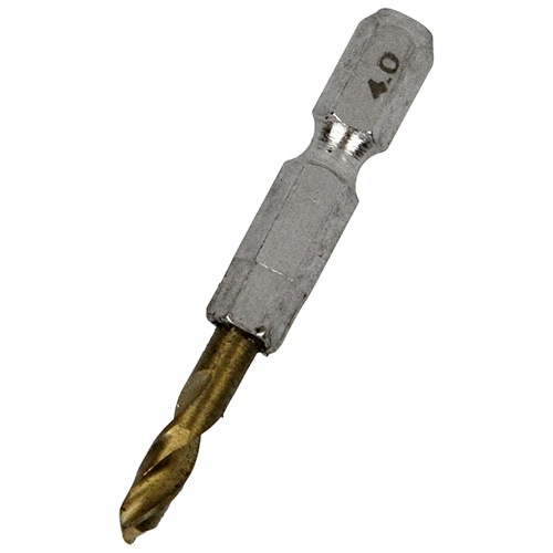 六角軸Tin鉄ドリル 極短 4.0mm