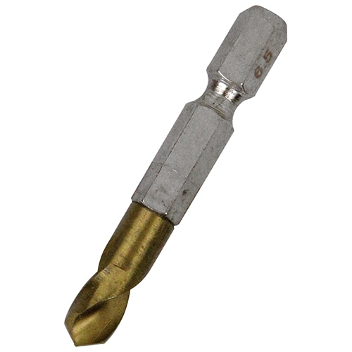 六角軸Tin鉄ドリル 極短 6.5mm