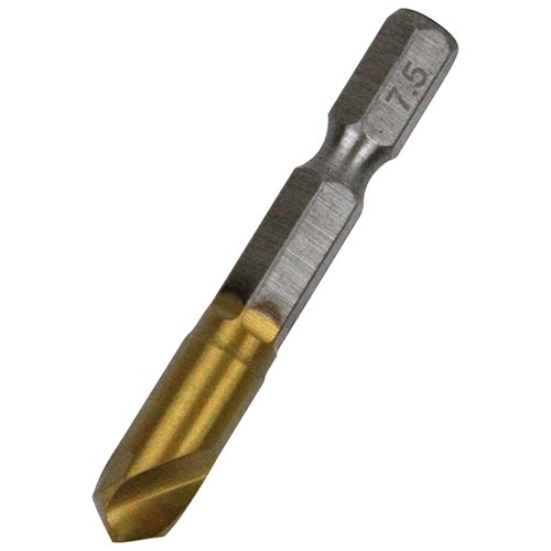 六角軸Tin鉄ドリル 極短 7.5mm