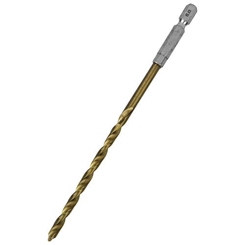 六角軸Ｔｉｎ鉄ドリル　微長　５．０ｍｍ