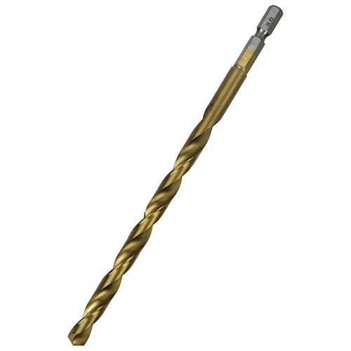 六角軸Ｔｉｎ鉄ドリル　微長　８．０ｍｍ