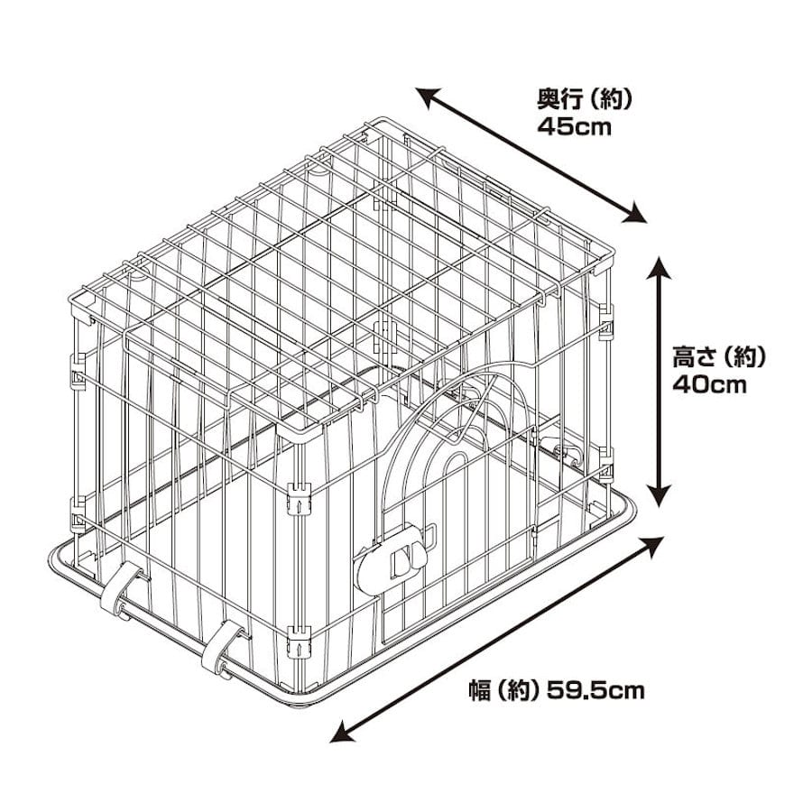 Ｐｅｔａｍｉ ペットケージ Ｓサイズ 屋根付き ＫＯ－００９ＢＲ の通販 ホームセンター コメリドットコム