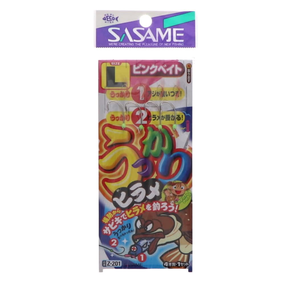 ササメ ウッカリヒラメサビキ ピンクベイト M